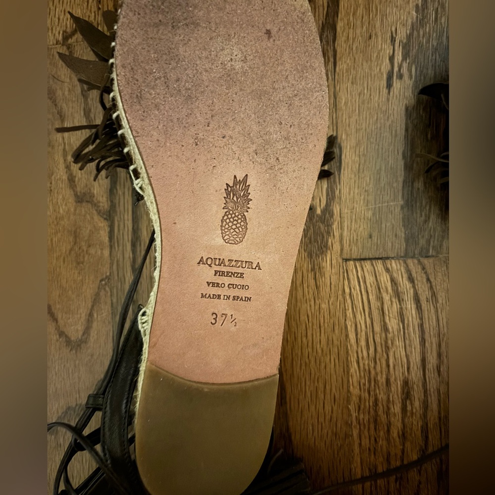 Aquazzura suede fringe flats - Picture 3 of 3